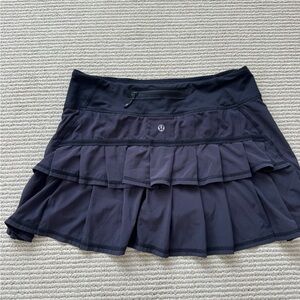 lululemon athletica Black Layered Pleated Skort